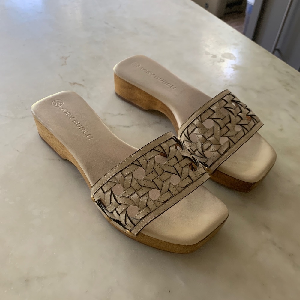 Tory Burch slides 7m EUC